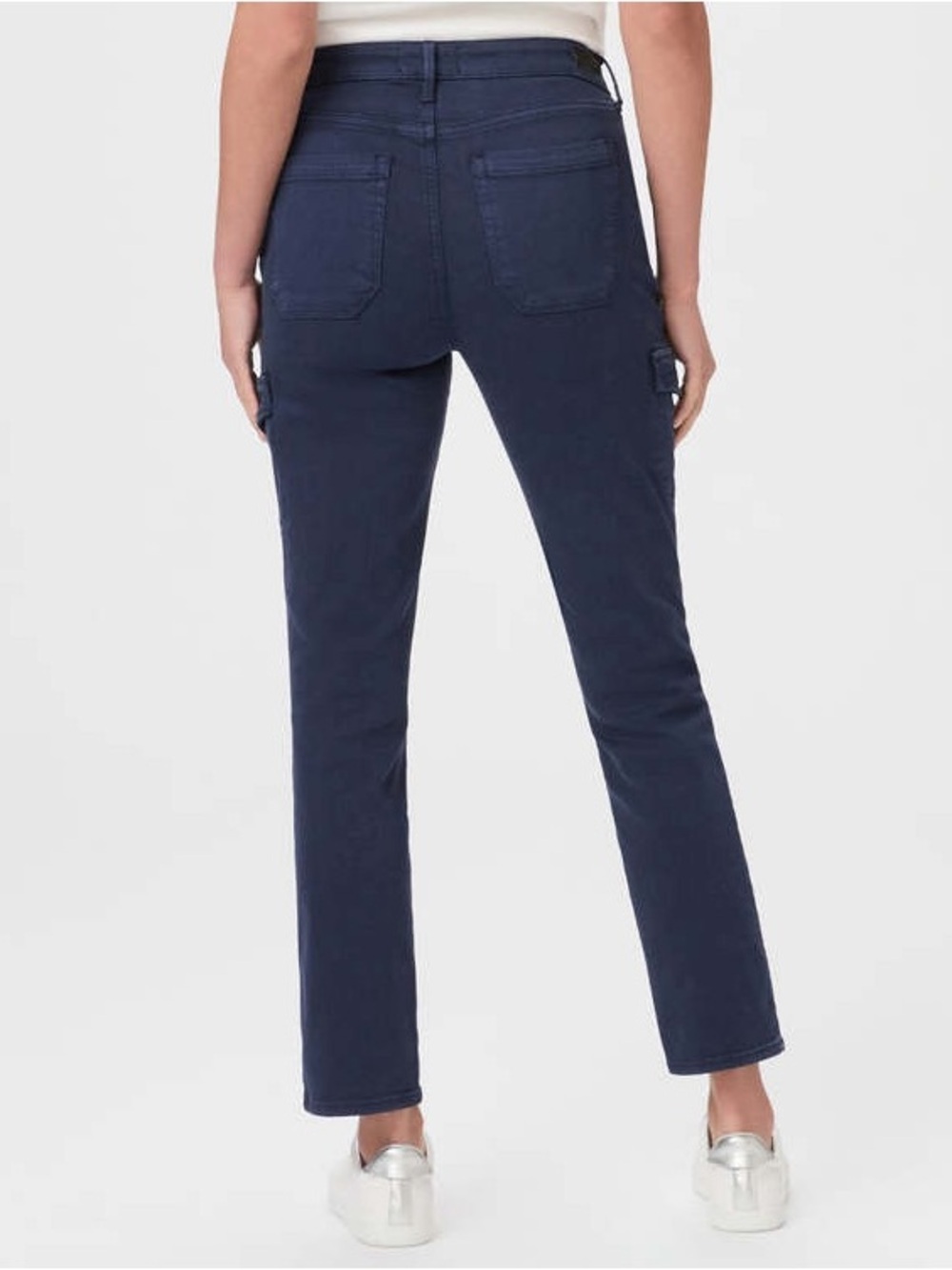 NWT PAIGE Jolie Cargo Pants Vintage Cosmic Navy High Rise Size 25 - Picture 4 of 10